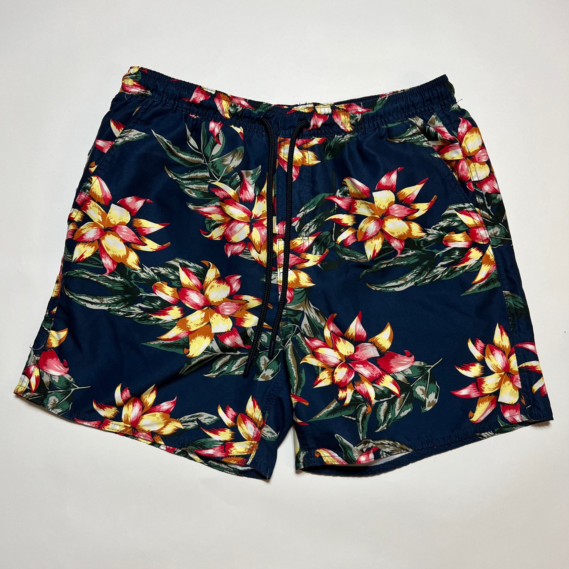 Vintage French Connection Badeshorts Bade Hose blau M - Cats on Stacks VNTG