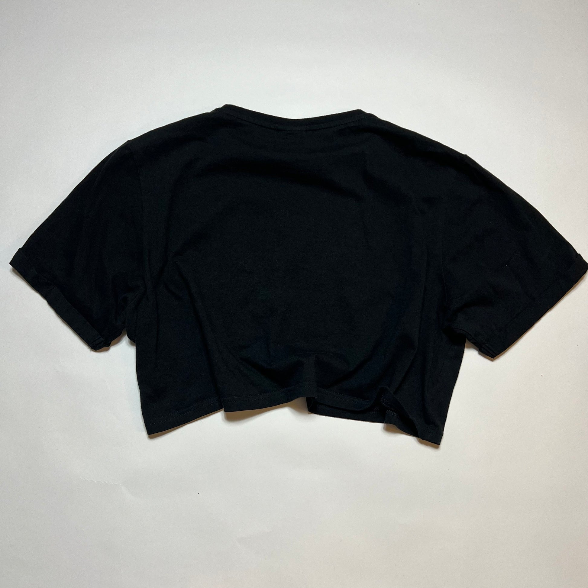 Damen Ellesse Big Logo Crop Top Shirt schwarz 42 L / XL - Cats on Stacks VNTG