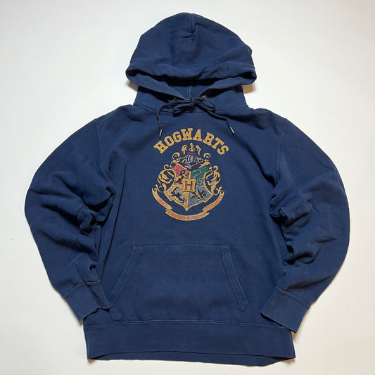 Damen Y2K Harry Potter Hogwarts Hoodie blau XL - Cats on Stacks VNTG