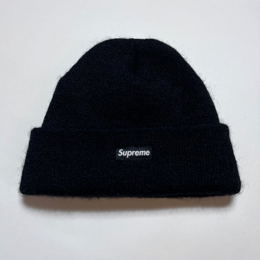 Supreme Kid Mohair Wollmütze Beanie schwarz - Cats on Stacks VNTG