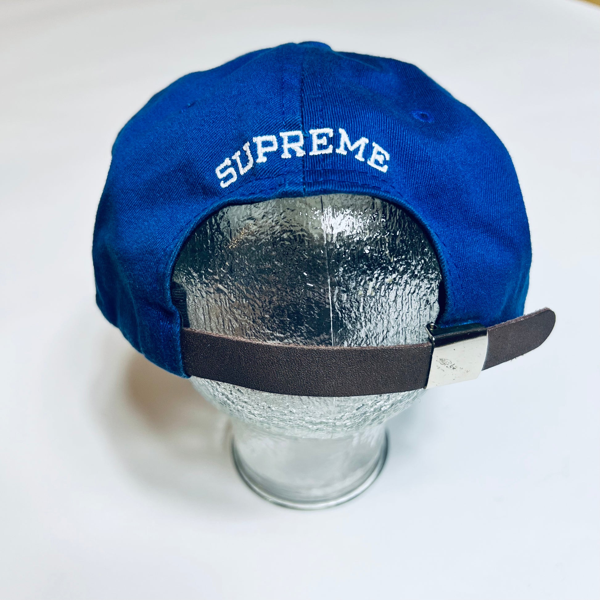 Supreme S Logo 6 Panel Cap blau Strapback - Cats on Stacks VNTG