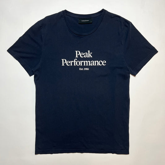 Peak Performance Est. 1986 T-Shirt dunkelblau L - Cats on Stacks VNTG