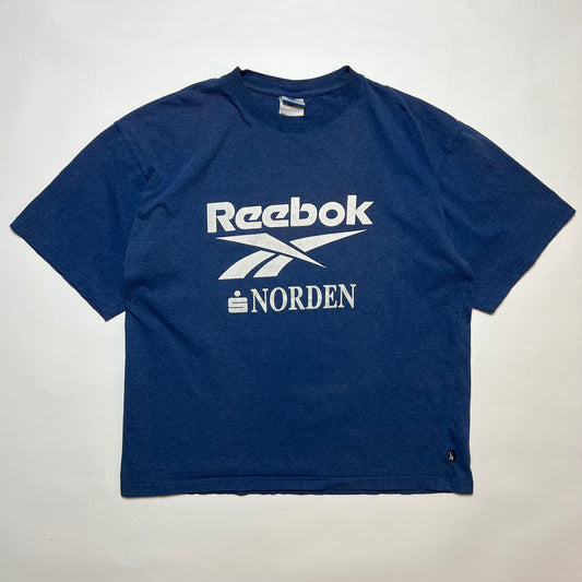 Vintage Reebok x Sparkasse x TV Norden 2000 Y2K T-Shirt blau M / L - Cats on Stacks VNTG