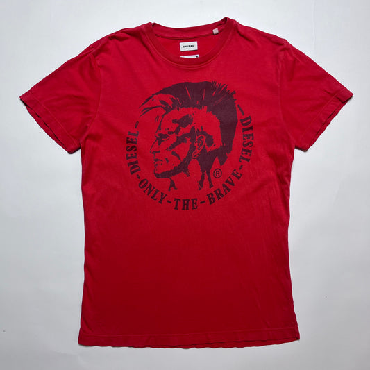 Retro Diesel Only the Brave T-Shirt rot XS / S - Cats on Stacks VNTG