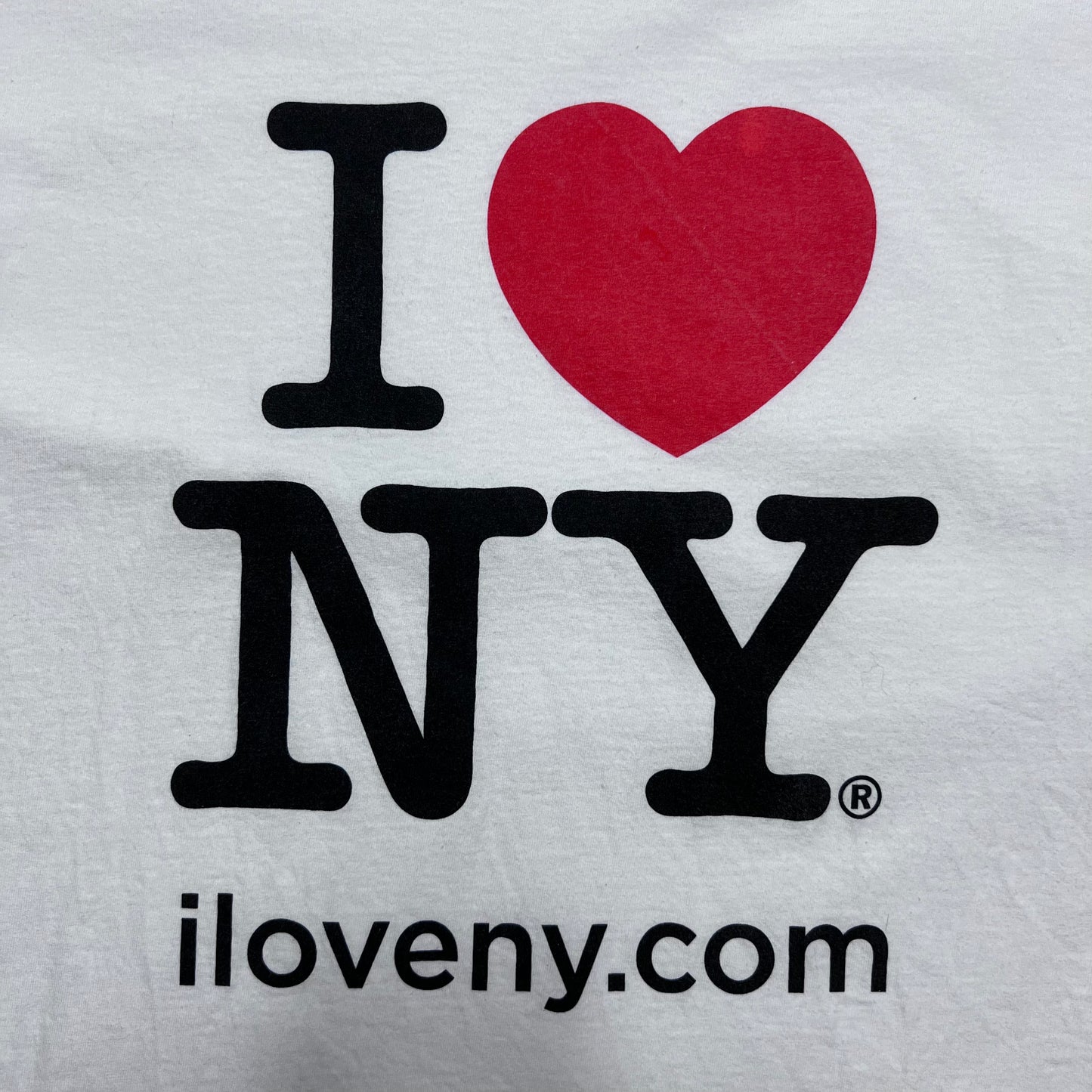 Vintage I <3 NY / I love New York T-Shirt weiß L - Cats on Stacks VNTG