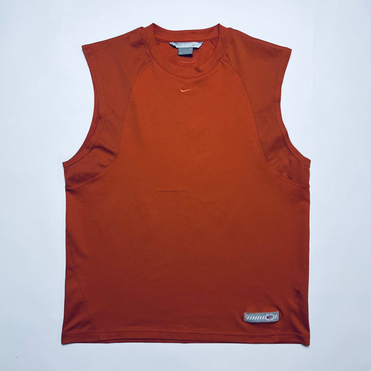 Vintage Nike Mini Swoosh Basketball Jersey Tank Top Shirt orange L - Cats on Stacks VNTG