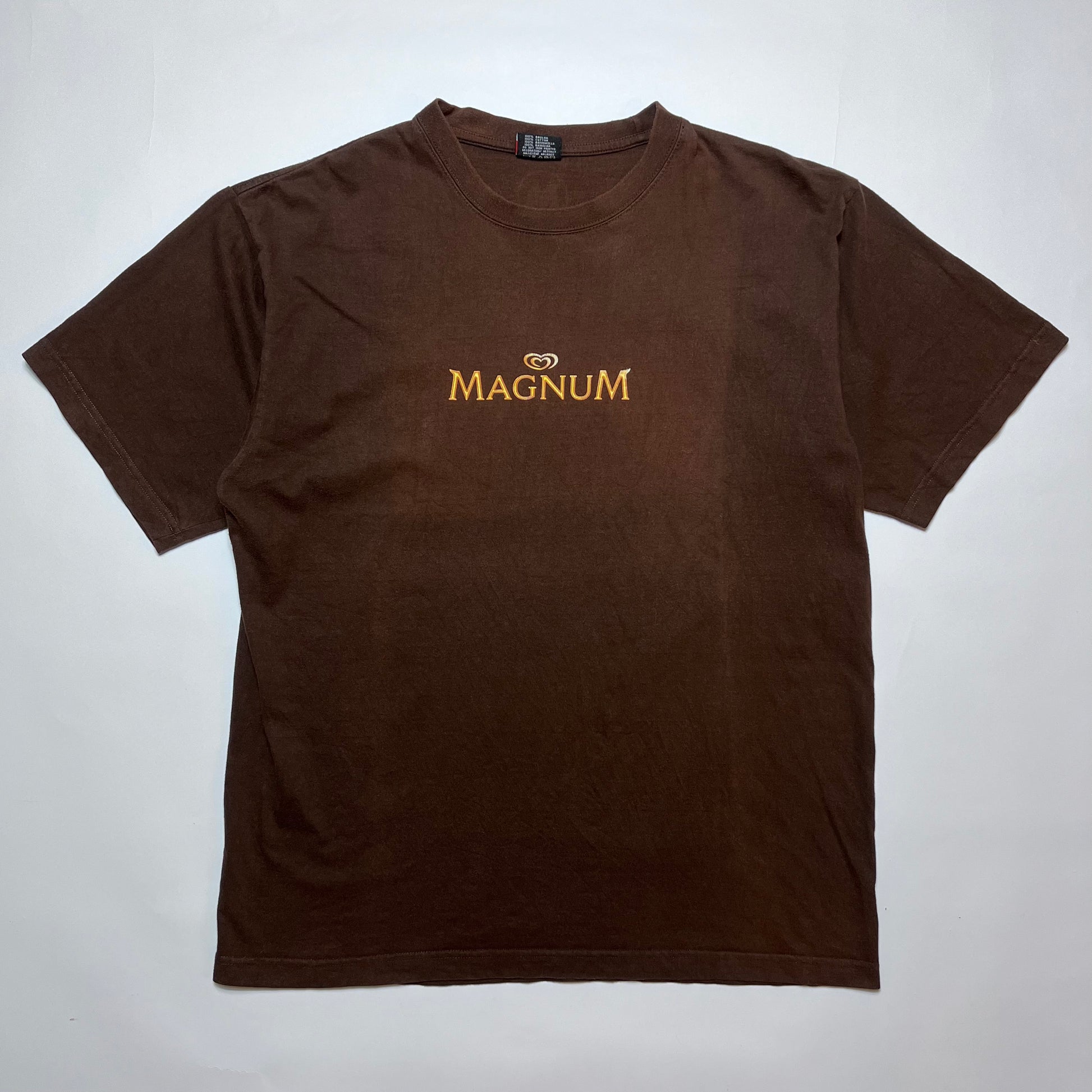 Vintage Magnum Eis Promo T-Shirt braun L - Cats on Stacks VNTG