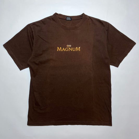 Vintage Magnum Eis Promo T-Shirt braun L - Cats on Stacks VNTG
