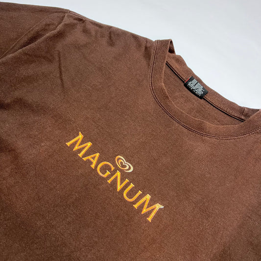 Vintage Magnum Eis Promo T-Shirt braun L - Cats on Stacks VNTG