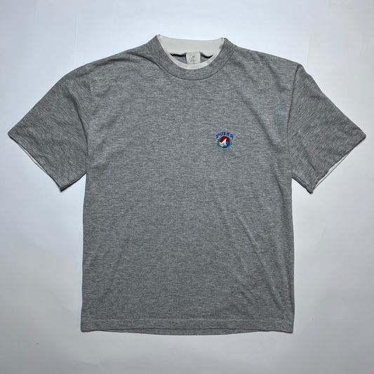 Vintage Polar Bär Double Neck Skate T-Shirt grau M / L - Cats on Stacks VNTG