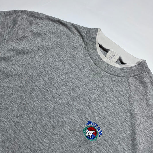 Vintage Polar Bär Double Neck Skate T-Shirt grau M / L - Cats on Stacks VNTG