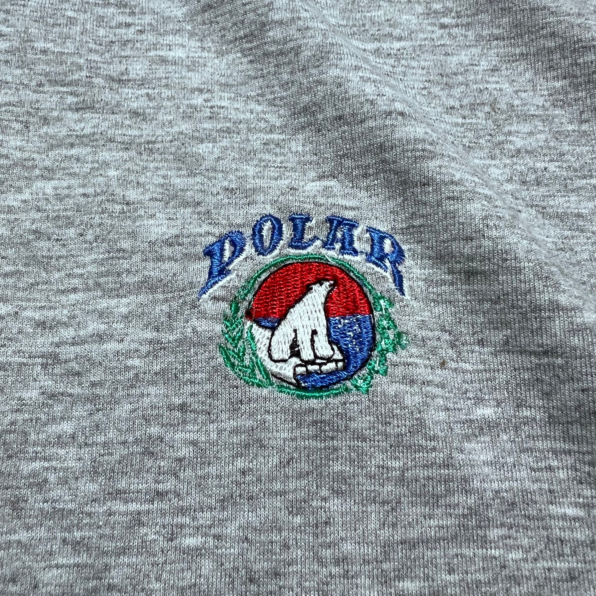 Vintage Polar Bär Double Neck Skate T-Shirt grau M / L - Cats on Stacks VNTG