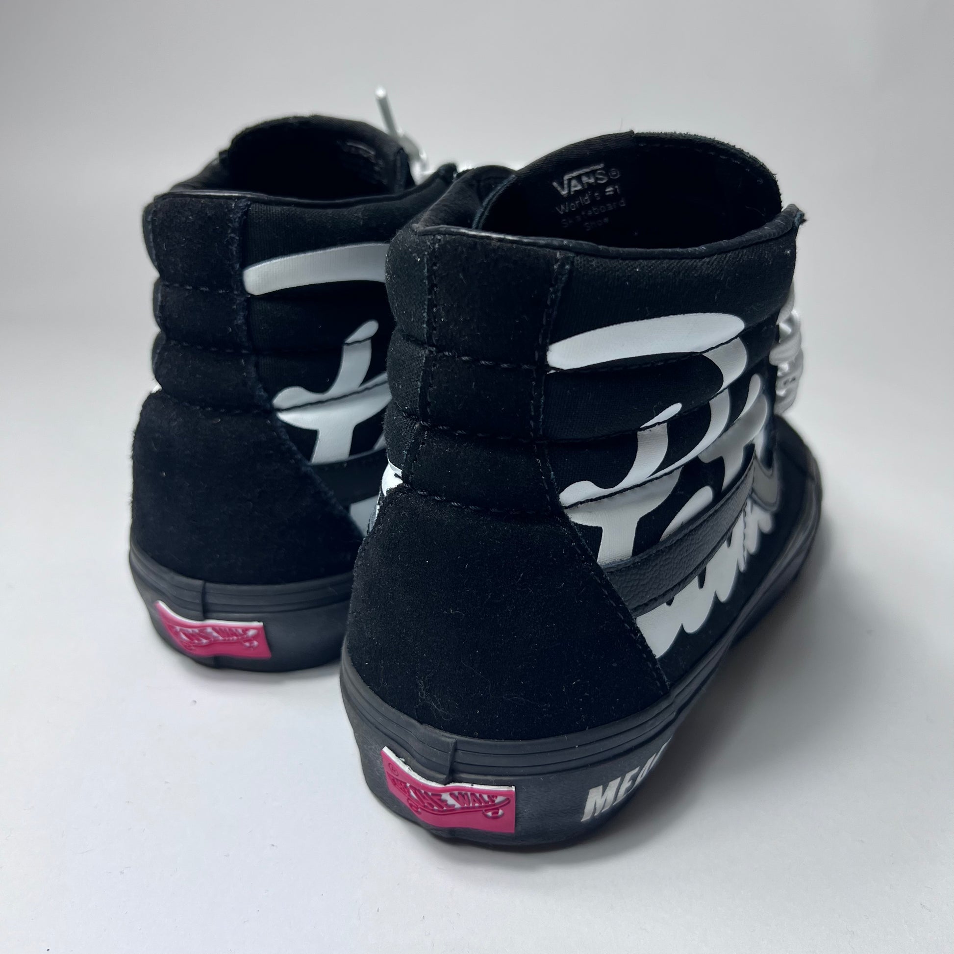 VANS x PATTA Sk8-Hi Black White Mean Eyed Cat VN0A4BVH5X01 Größe 42,5 - Cats on Stacks VNTG