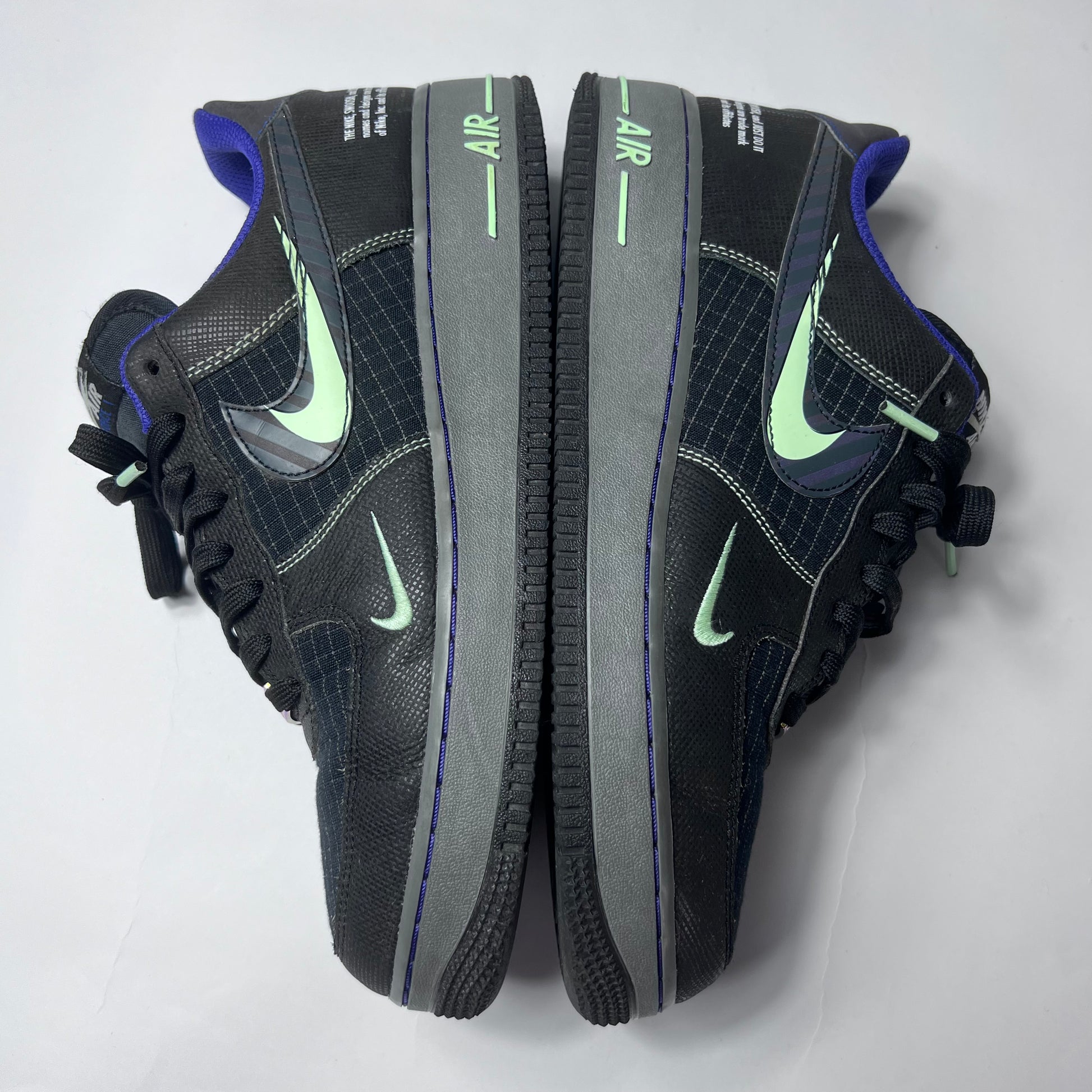 Nike Air Force 1 Low Future Swoosh Pack Black CT1621-001 Größe 42,5 - Cats on Stacks VNTG