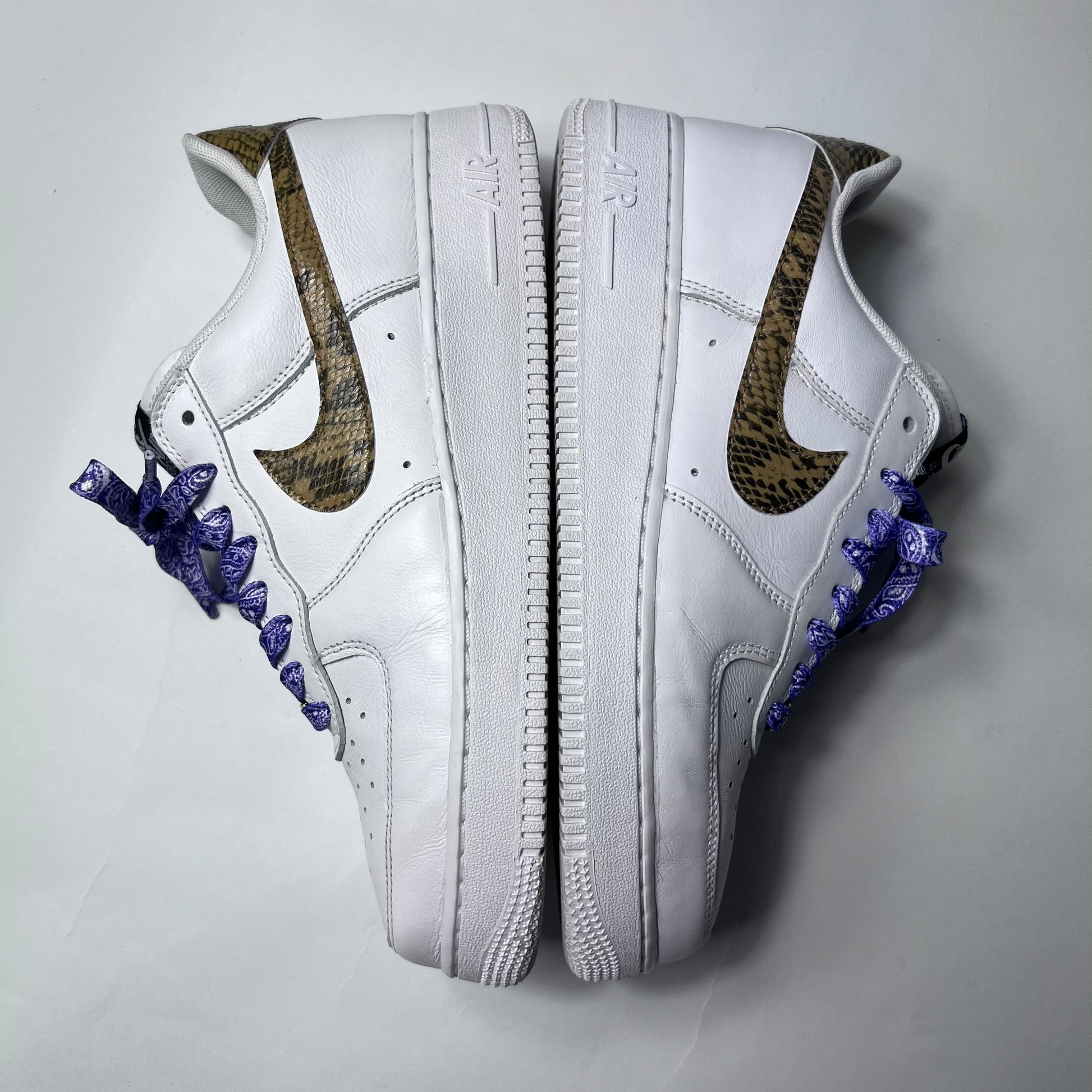Nike Air Force 1 Low Ivory Snake White AO1635-100 Größe 42,5 - Cats on Stacks VNTG