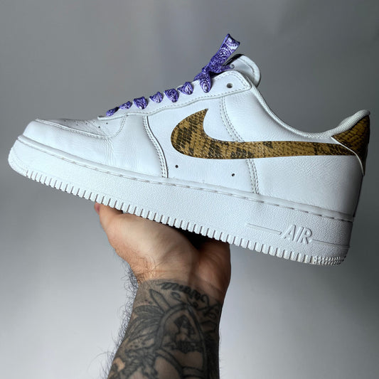 Nike Air Force 1 Low Ivory Snake White AO1635-100 Größe 42,5 - Cats on Stacks VNTG