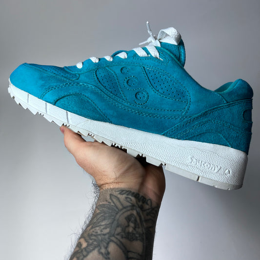 Saucony Shadow 6000 Mint Suede "Emerald" S70222-5 Größe 42,5 - Cats on Stacks VNTG