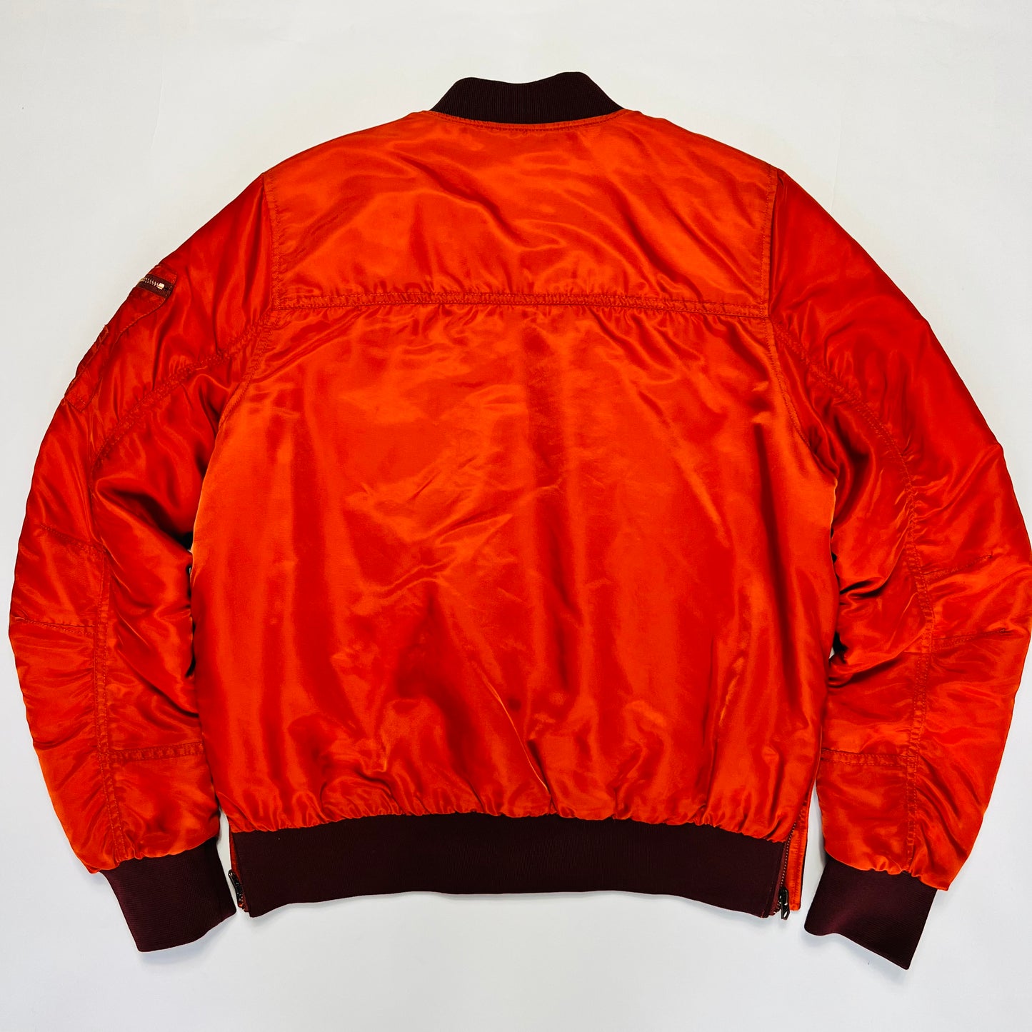 Damen Lee Vintage 90s Bomberjacke orange M / L