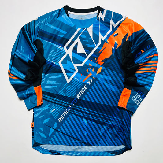 KTM Vintage 2000s Y2K Motocross Racing Jersey Shirt blau L