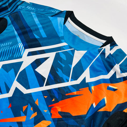 KTM Vintage 2000s Y2K Motocross Racing Jersey Shirt blau L