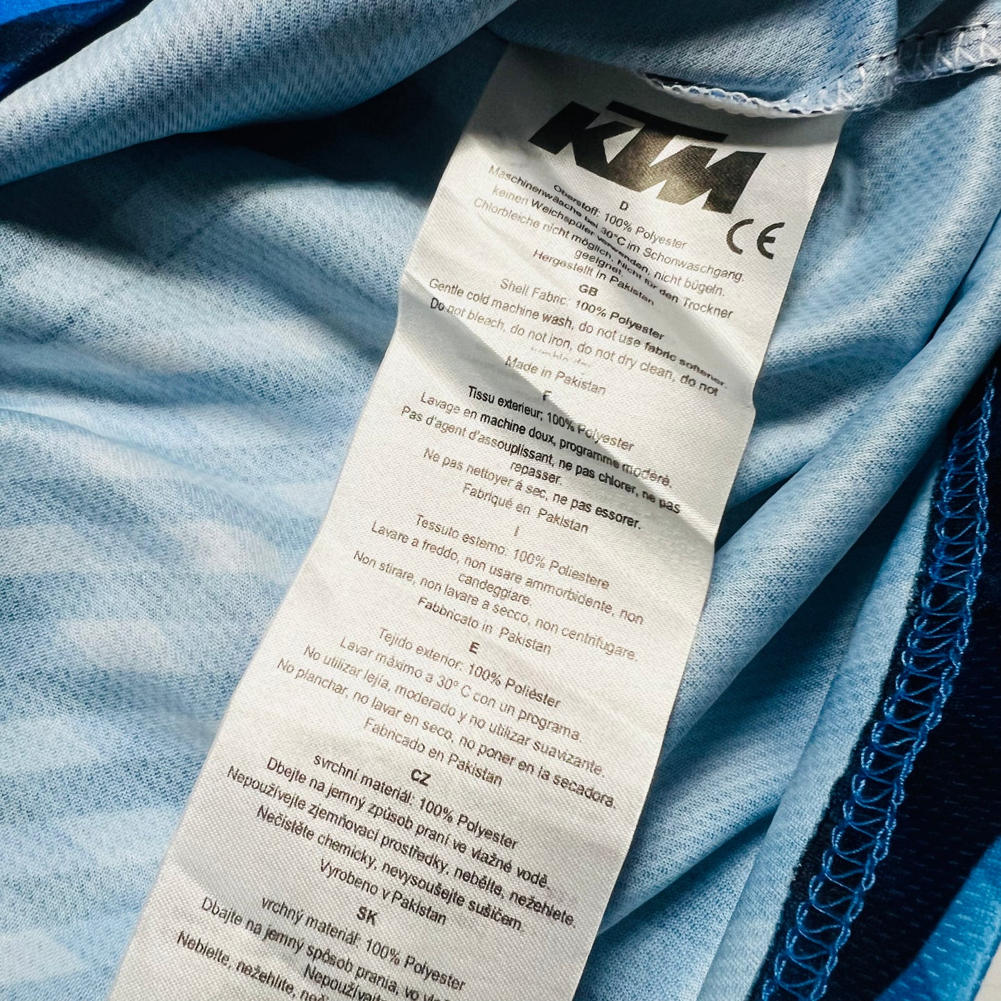 KTM Vintage 2000s Y2K Motocross Racing Jersey Shirt blau L