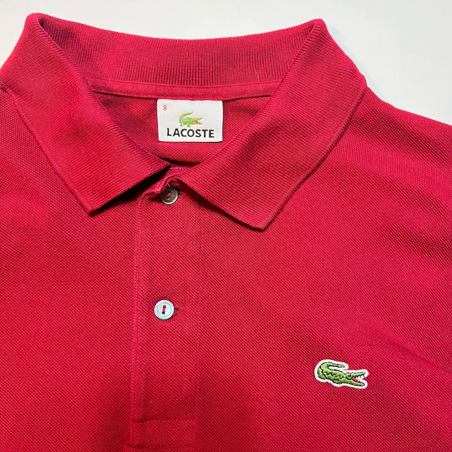 Lacoste Vintage 90s Polo Shirt rot XL / XXL