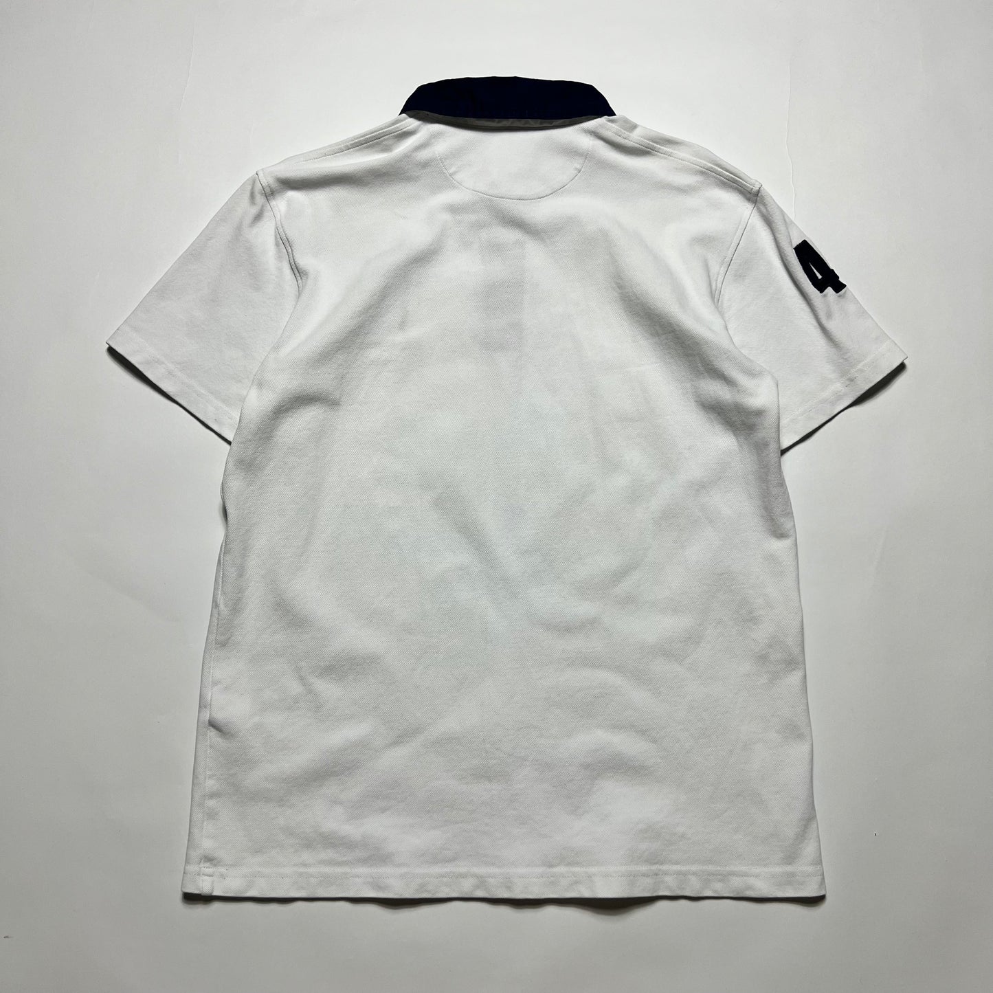 Déesse Vintage 90s Tennis Polo Shirt weiß S / M