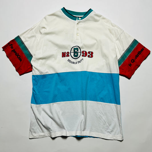 Double Duty Vintage 90s Nevada Country Polo Shirt weiß M / L