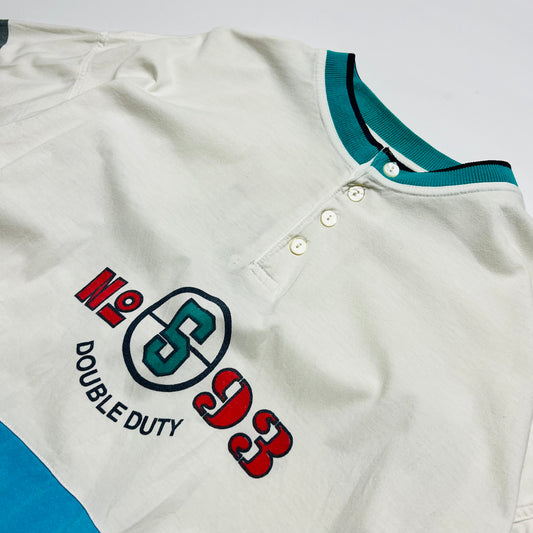 Double Duty Vintage 90s Nevada Country Polo Shirt weiß M / L