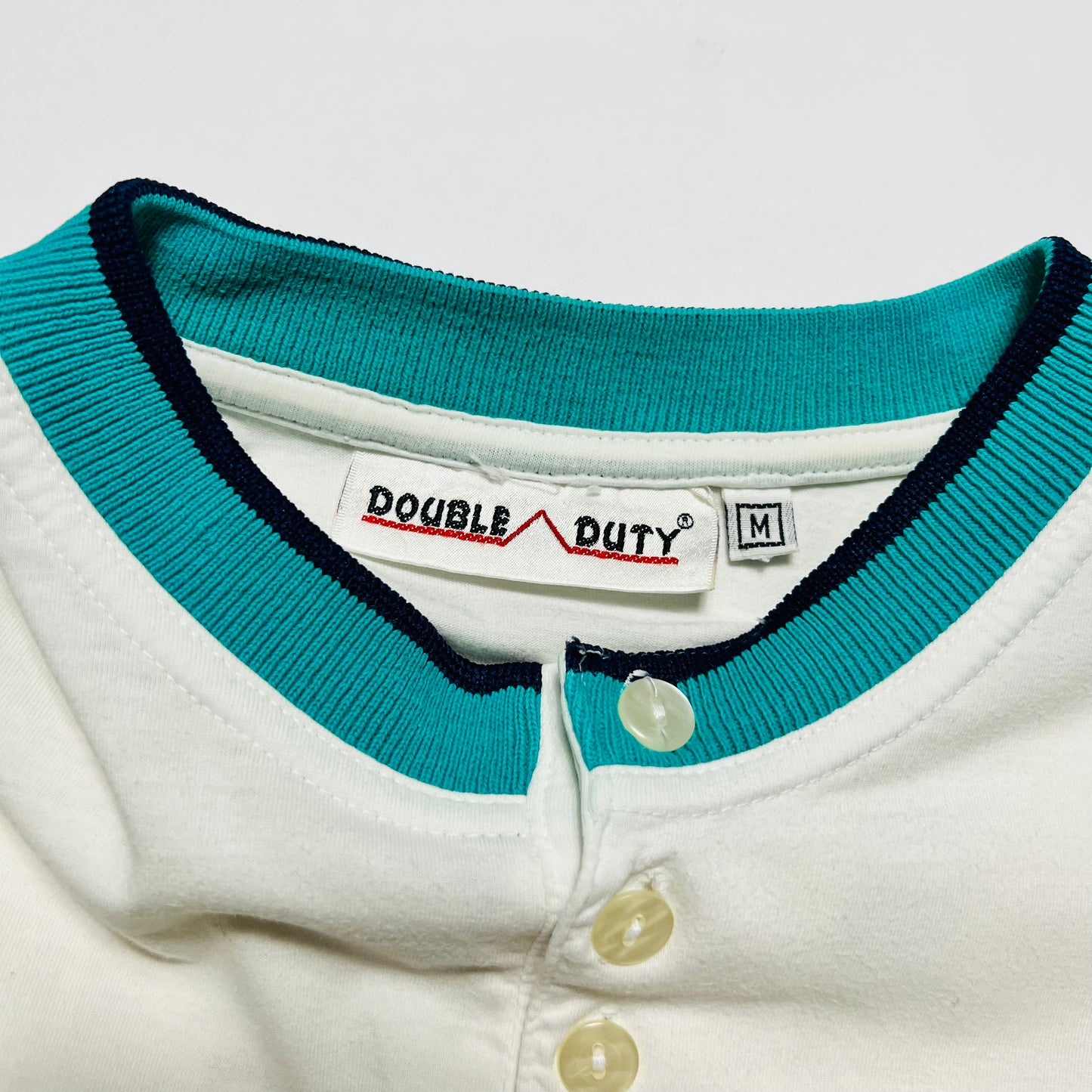 Double Duty Vintage 90s Nevada Country Polo Shirt weiß M / L
