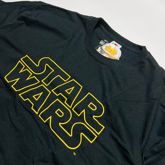 Star Wars Spellout Retro Movie T-Shirt schwarz XL