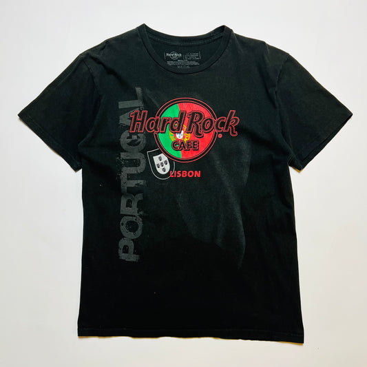 Hard Rock Cafe x Lisbon Portugal Retro T-Shirt schwarz S / M