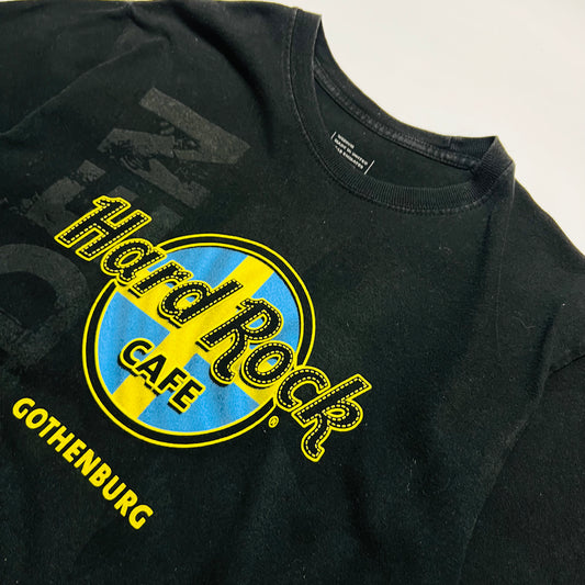 Hard Rock Cafe x Gothenburg Schweden Retro T-Shirt schwarz S / M