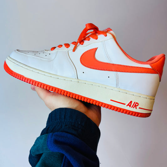 Nike Air Force 1 "White & Orange" 488298-145 Größe 42
