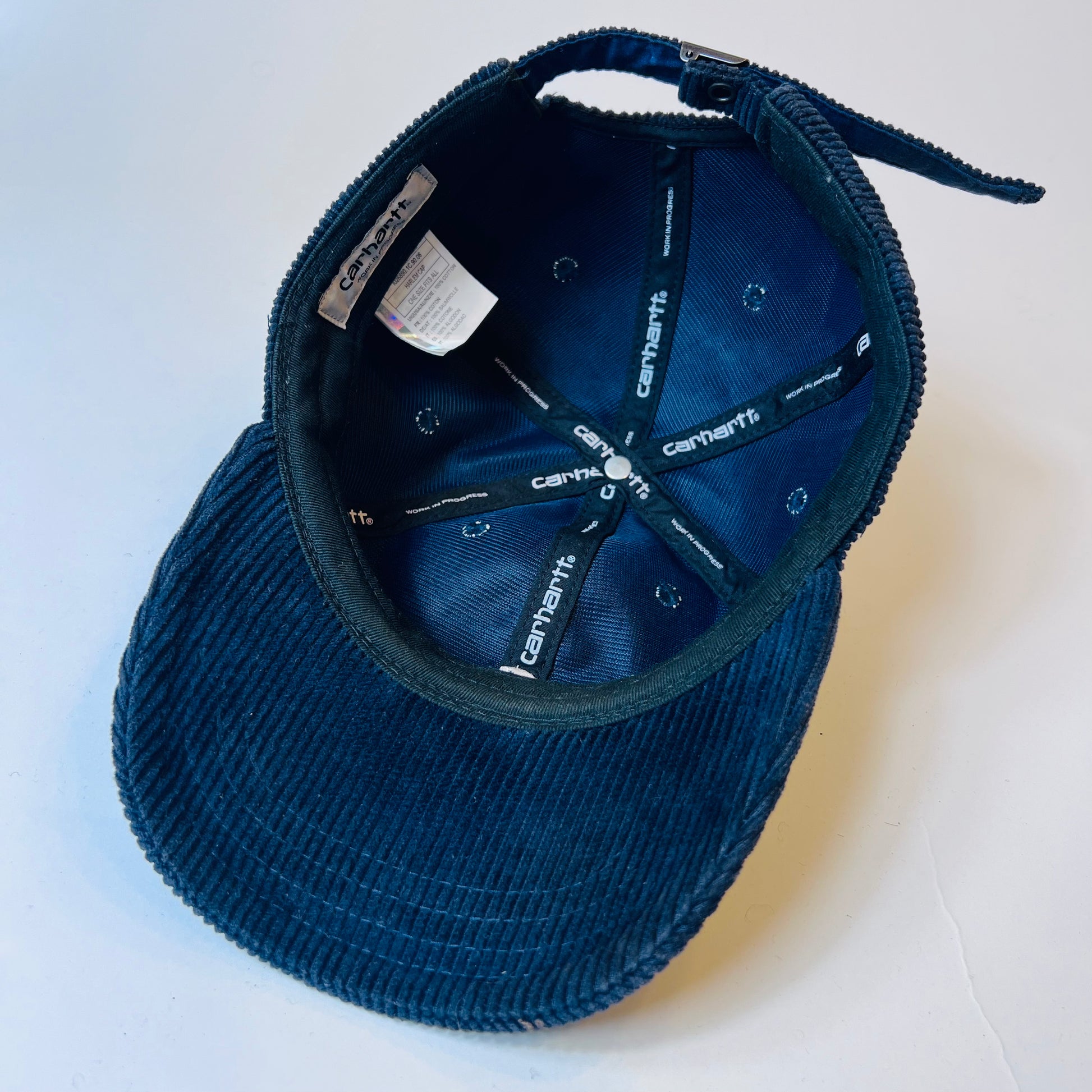 Carhartt WIP Harlem Cap Cord Schwarz Strapback - Cats on Stacks VNTG