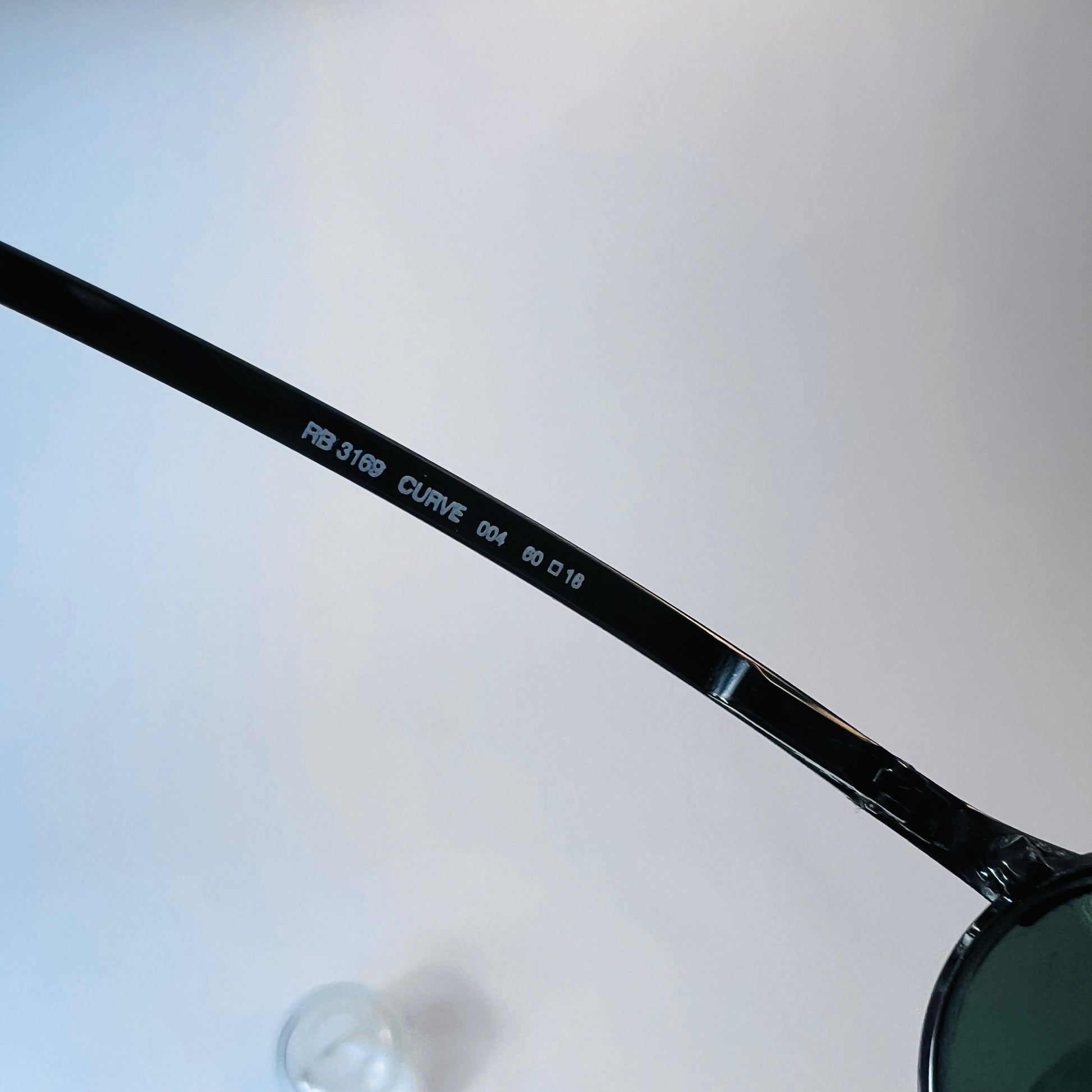 Ray Ban RB3169 Curve Vintage Sonnenbrille Silber Grün Olympia Predator - Cats on Stacks VNTG