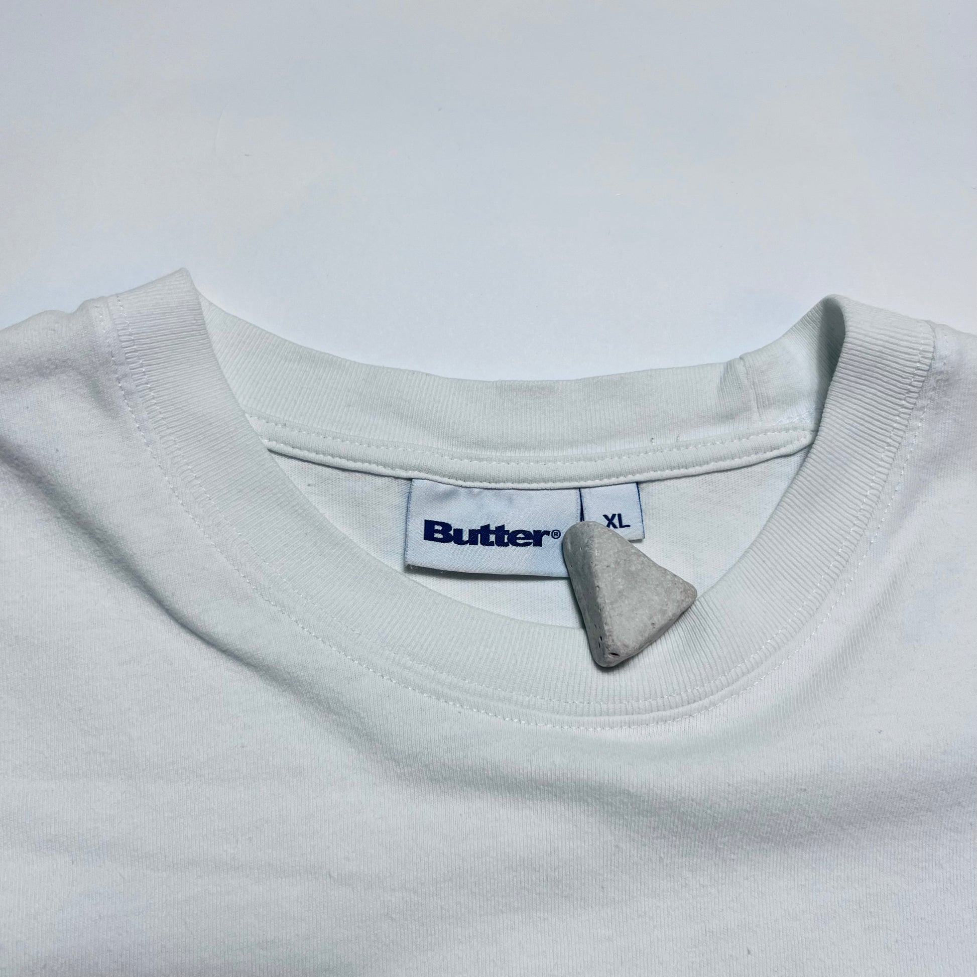 Butter Goods Stone Flower Retro T-Shirt weiß XL - Cats on Stacks VNTG