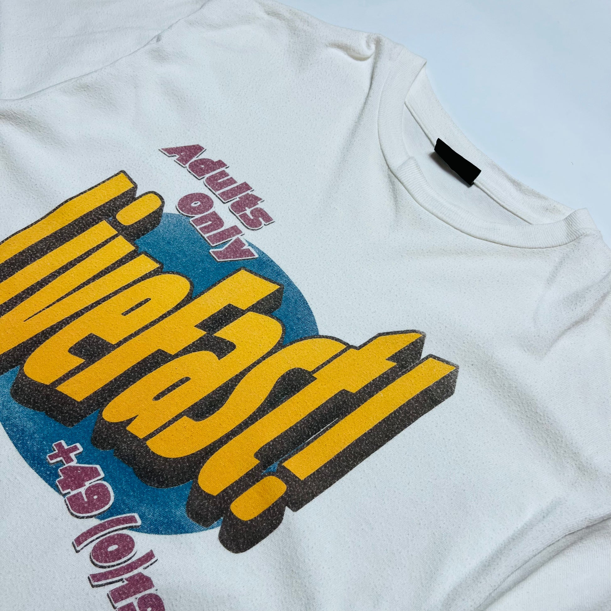 LFDY Live Fast Die Young "Adults Only" T-Shirt creme weiß XL / XXL - Cats on Stacks VNTG