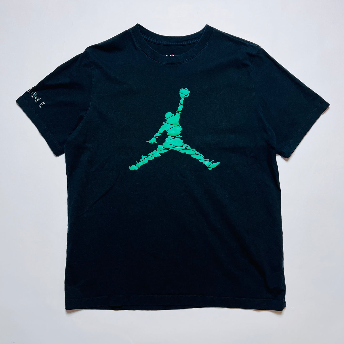 Air Jordan "Green Jumpman" Retro T-Shirt schwarz L / XL