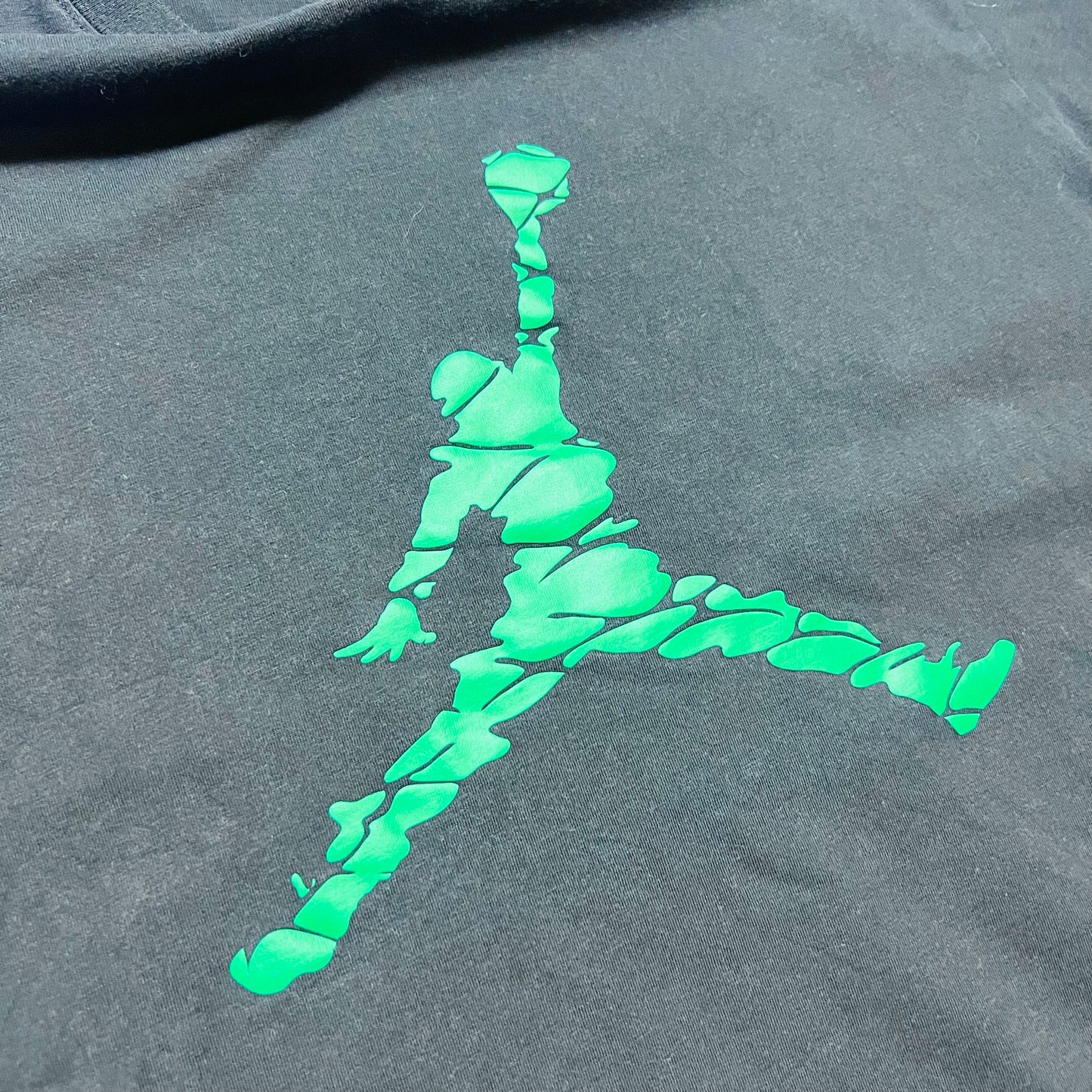 Air Jordan "Green Jumpman" Retro T-Shirt schwarz L / XL
