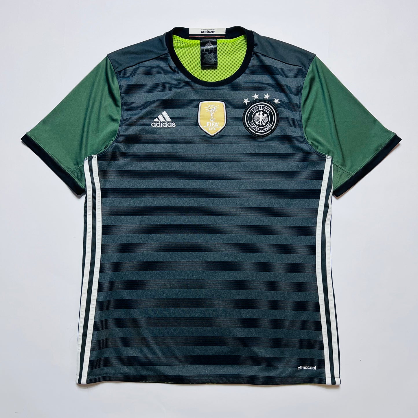 Adidas Fifa World Champions 2014 Football Trikot T-Shirt grün M / L - Cats on Stacks VNTG