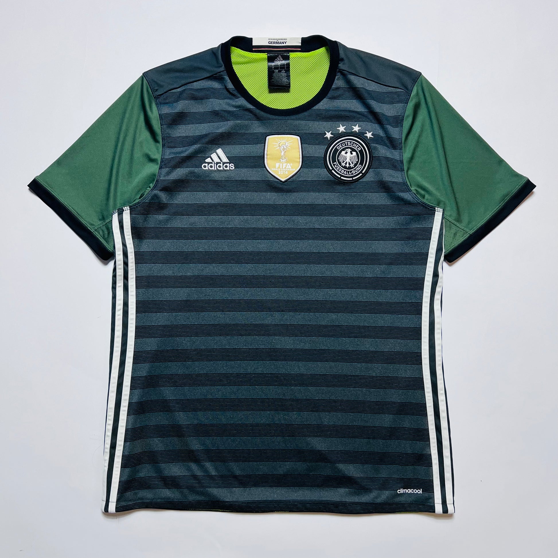 Adidas Fifa World Champions 2014 Football Trikot T-Shirt grün M / L - Cats on Stacks VNTG