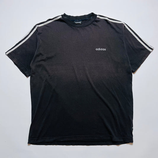 Adidas Vintage 90s Mini Logo T-Shirt schwarz braun XL / XXL - Cats on Stacks VNTG