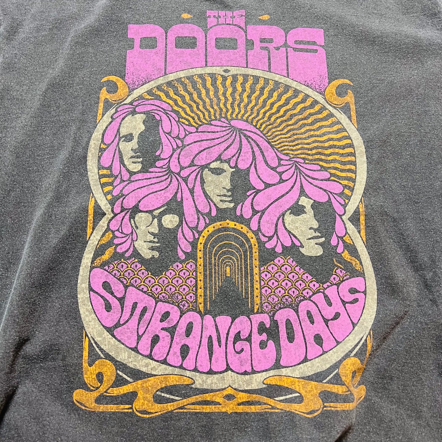 The Doors "Strange Days" Retro Band T-Shirt grau L / XL - Cats on Stacks VNTG