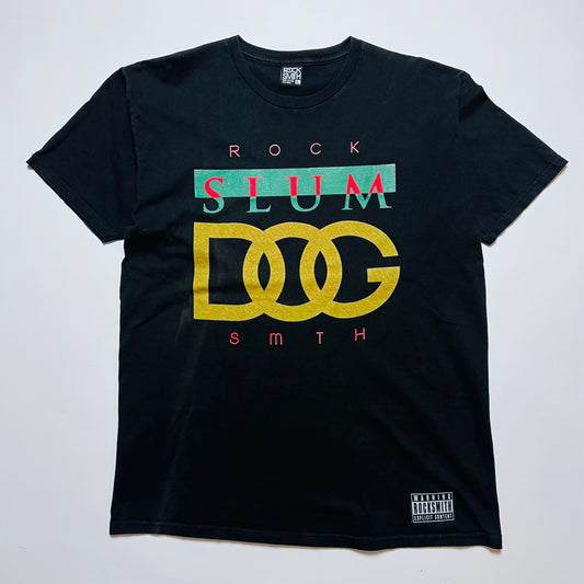 Rock Smith Vintage 2000s Y2K "Slum Dog" T-Shirt schwarz M / L