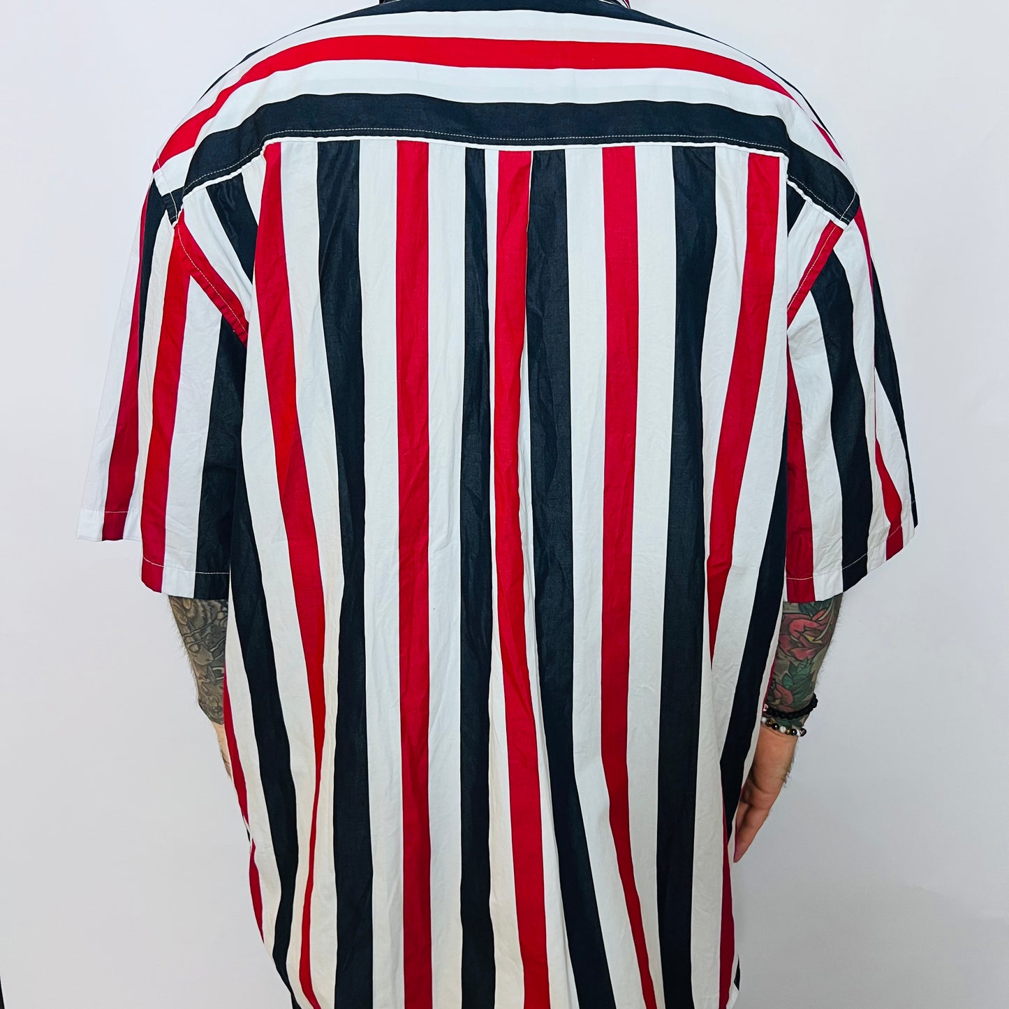 Carhartt S/S Elcano Shirt "Dark Navy" Retro Hemd weiß blau rot XXL