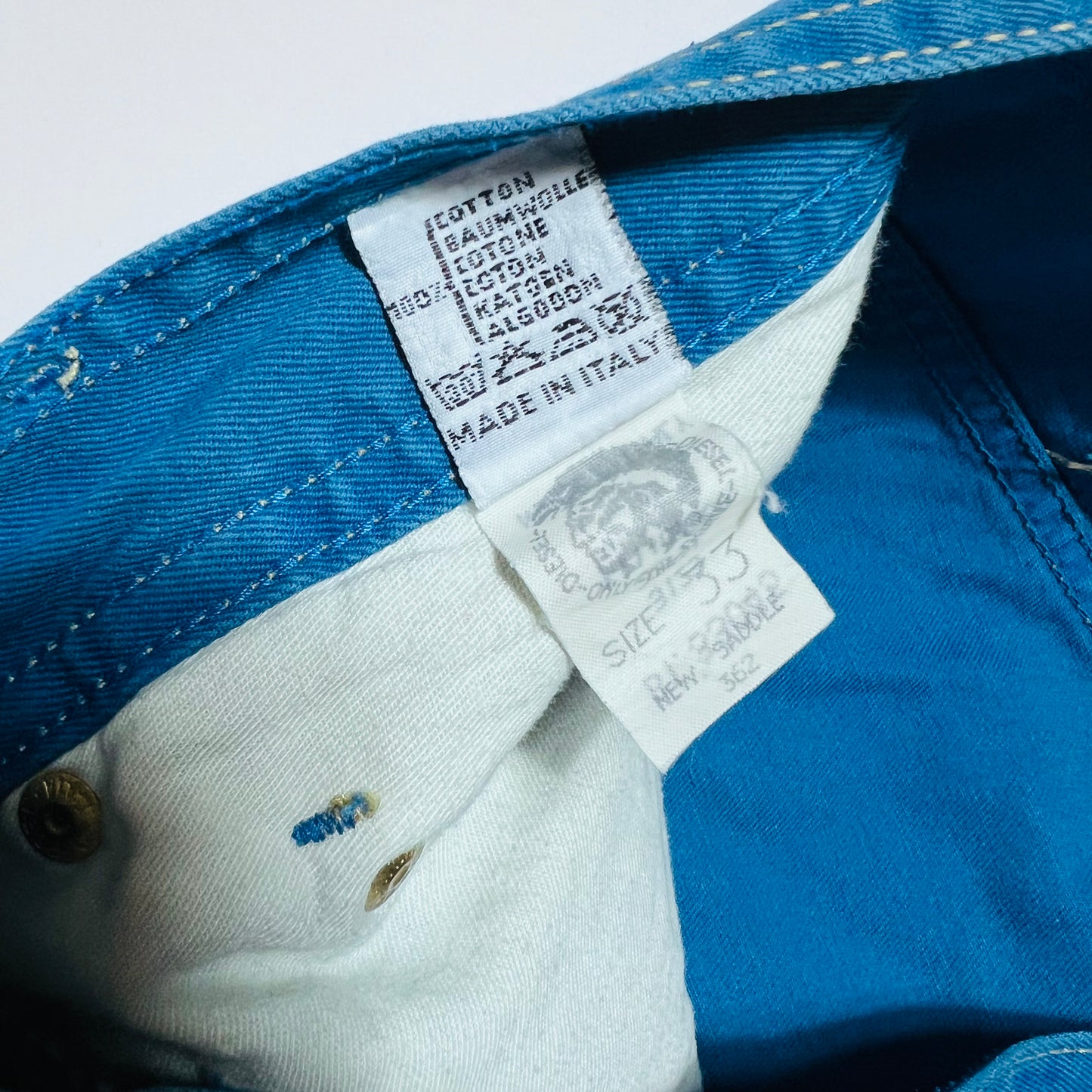 Diesel Saddle Jeans Vintage 90s Denim Hose blau 33/30