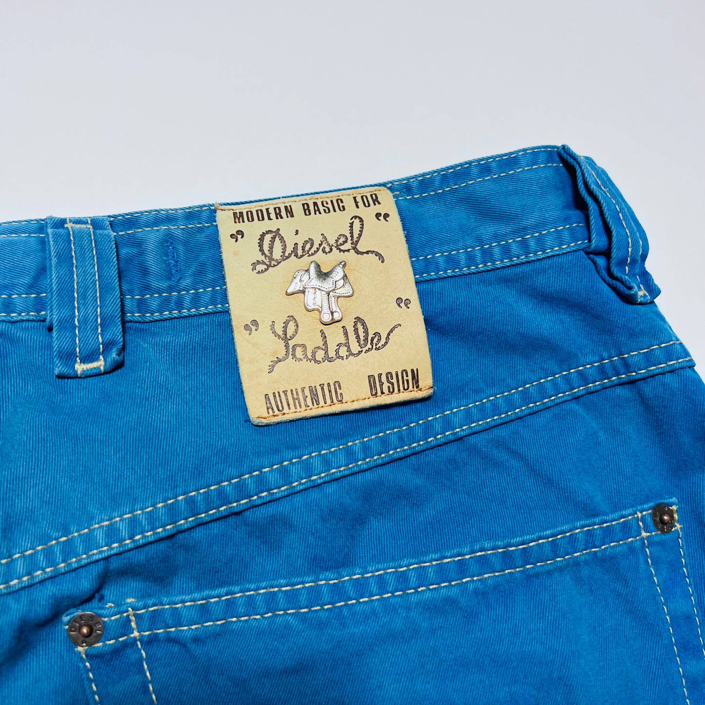 Diesel Saddle Jeans Vintage 90s Denim Hose blau 33/30