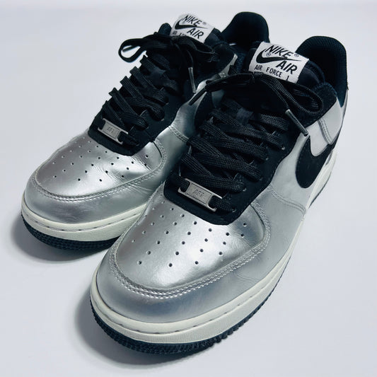 Nike Air Force 1 "Metallic Silver Black" 488298-054 Größe 42,5