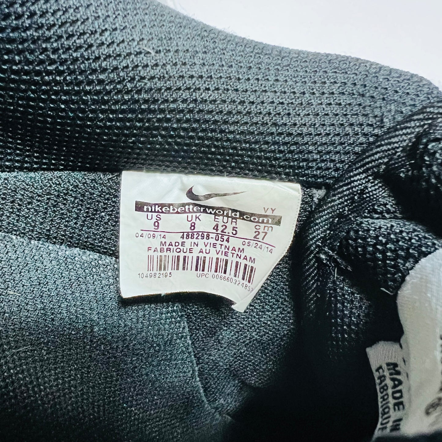 Nike Air Force 1 "Metallic Silver Black" 488298-054 Größe 42,5